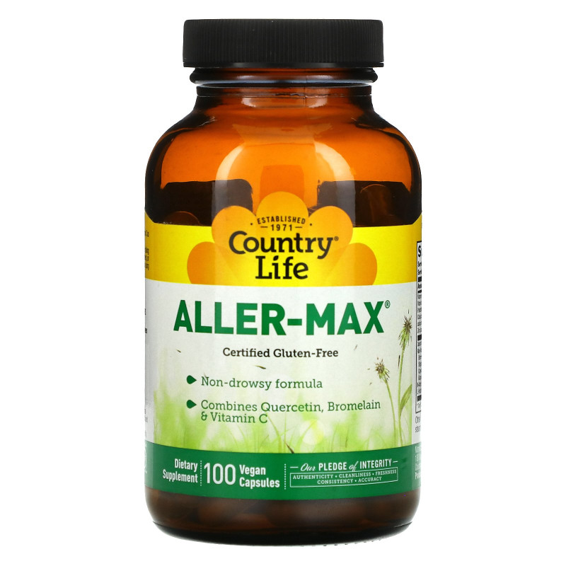 Country Life, Aller-Max, 100 вегетарианских капсул