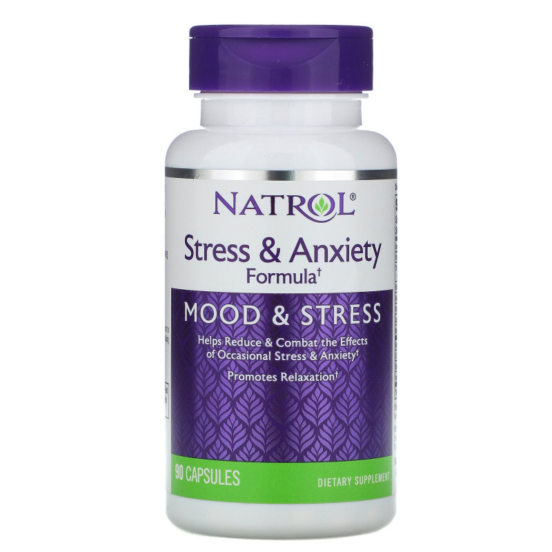 Natrol, Stress & Anxiety Formula, 90 Capsules