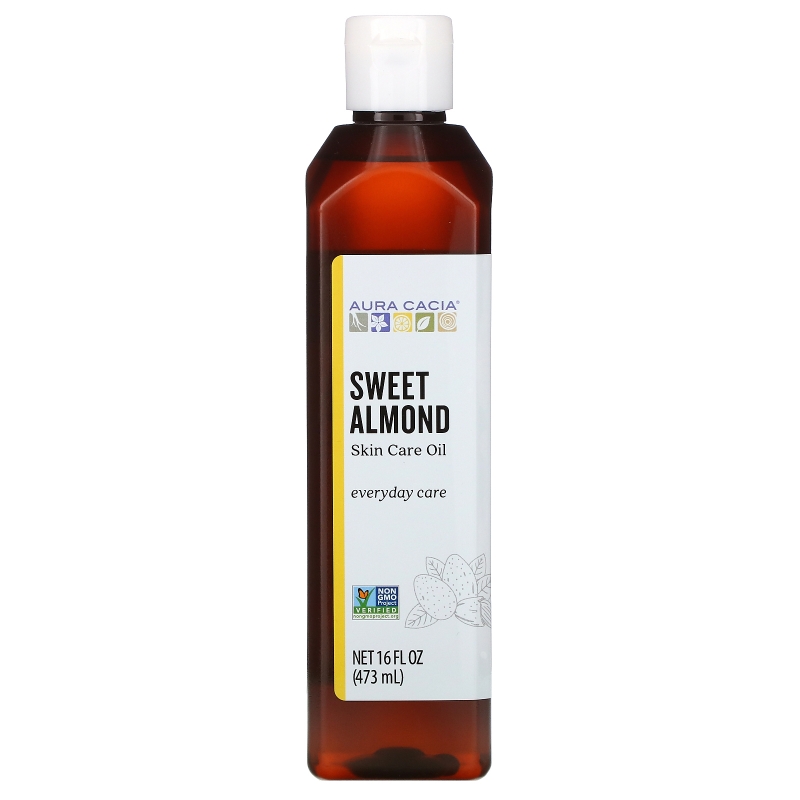 Aura Cacia, Skin Care Oil, Nurturing Sweet Almond, 16 fl oz (473 ml)