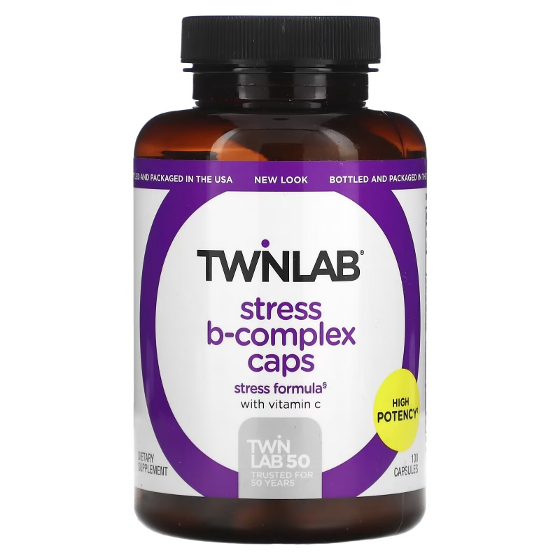 Twinlab, Stress B-Complex Caps, 100 Capsules