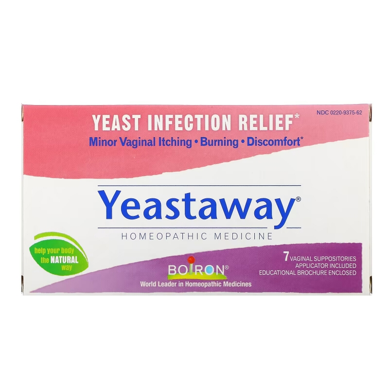 Boiron, Yeastaway, Yeast Infection Relief, 7 Vaginal Suppositories