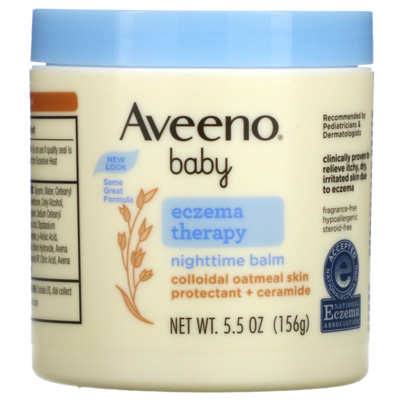 Aveeno, Baby, Eczema Therapy, Nighttime Balm, 5.5 oz (156 g)