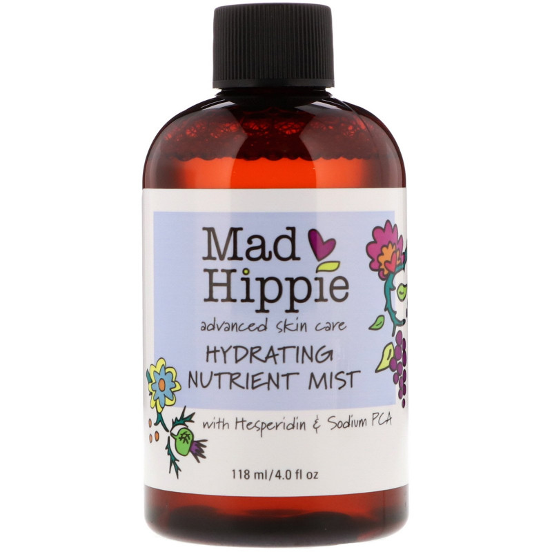 Mad Hippie Skin Care Products, Hydrating Nutrient Mist, 4 fl oz (118 ml)