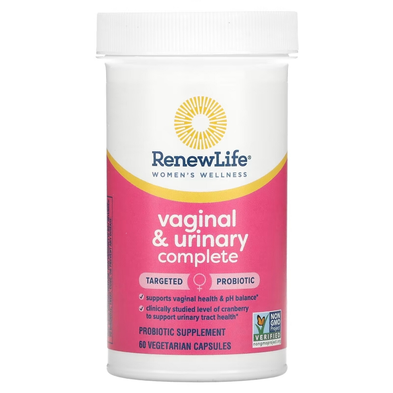 Renew Life, Women's Wellness, Vaginal & Urinary Complete, 60 Vegetarian Capsules