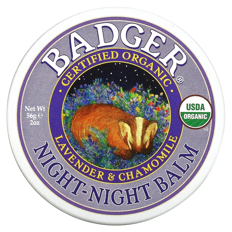 Badger Company Бальзам Night-Night, для спокойного сна, 2 унции (56 г)