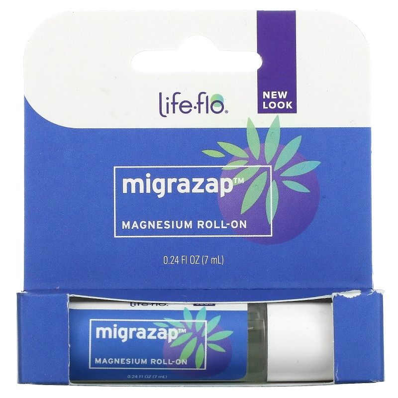 Life Flo Health, Migrazap Магний Roll-On, 7 мл