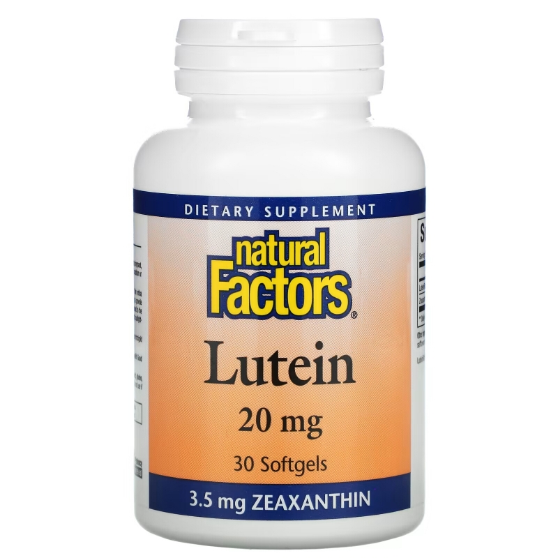 Natural Factors, Lutein, 20 mg , 30 Softgels