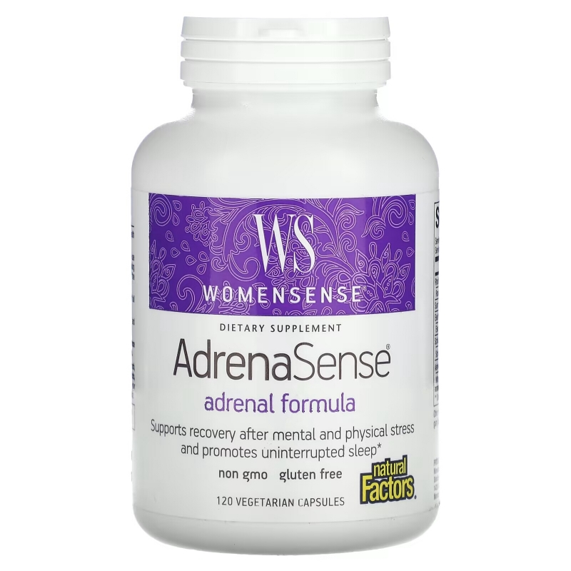 Natural Factors, WomenSense, AdrenaSense, Adrenal Formula, 120 Vegetarian Capsules