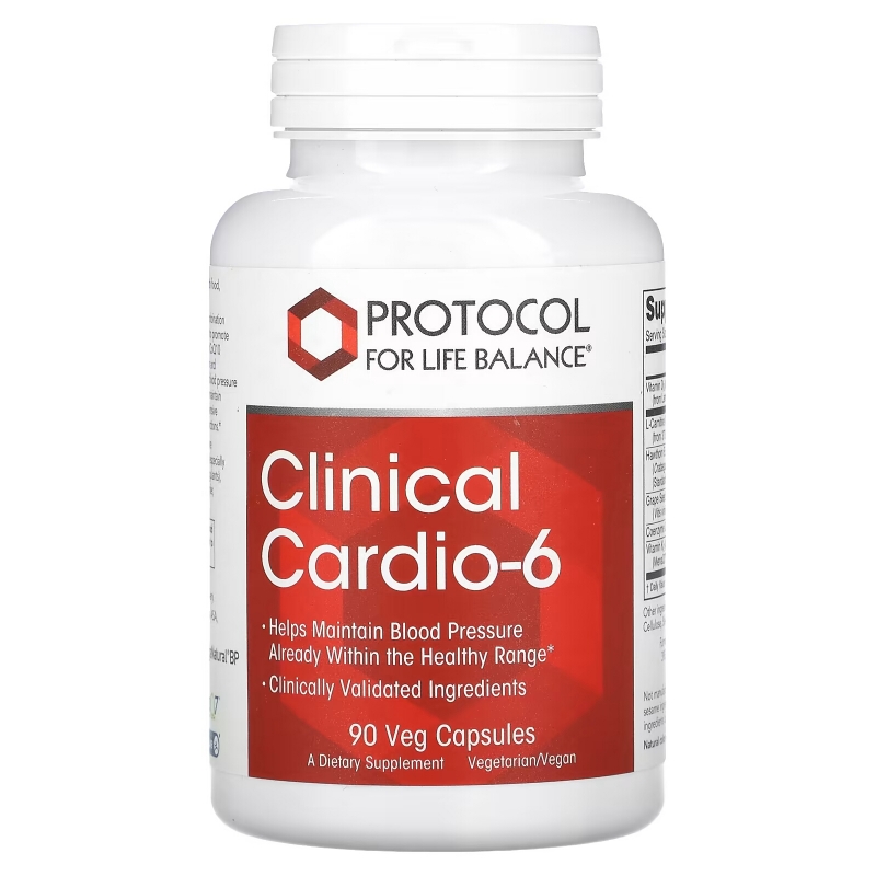 Protocol for Life Balance, Clinical Cardio-6, 90 Veg Capsules