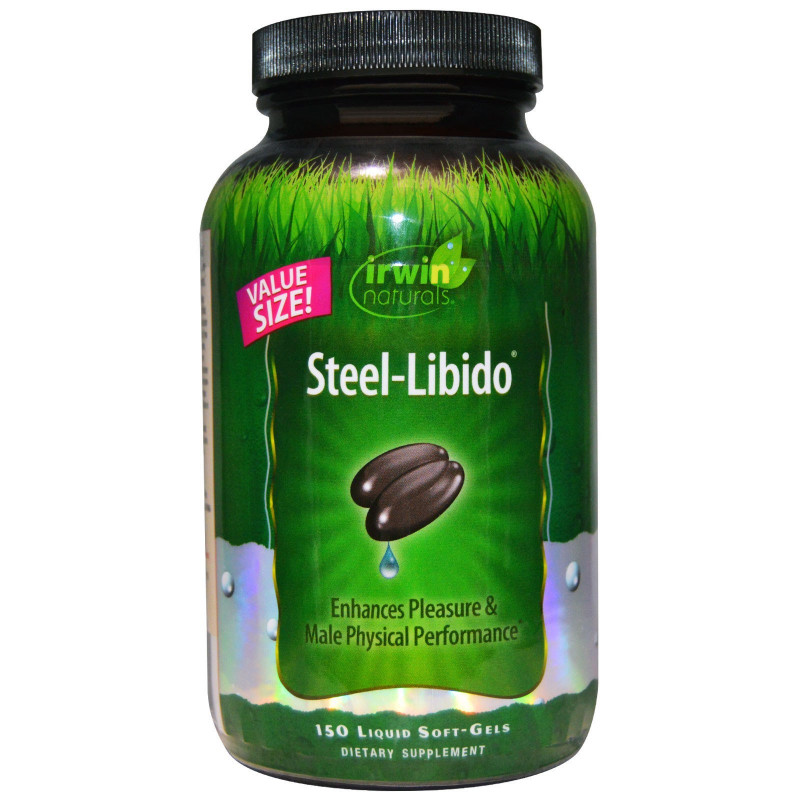 Irwin Naturals Steel-Libido 150 жидкостных желатиновых капсул