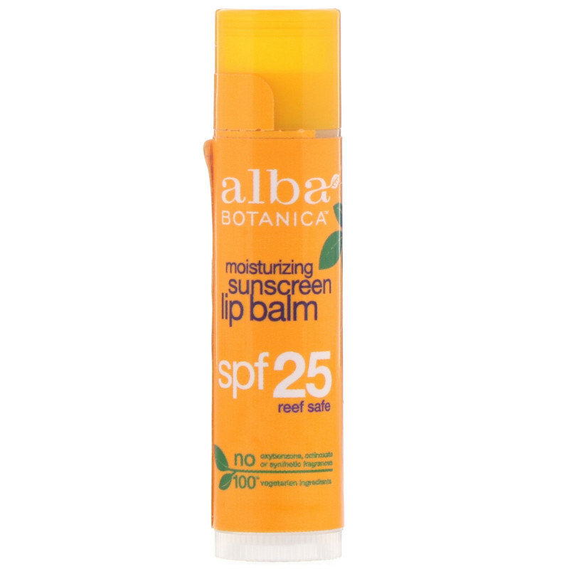 Alba Botanica Смягчающий бальзам с защитой от солнца SPF 25 015 унции (42 г)