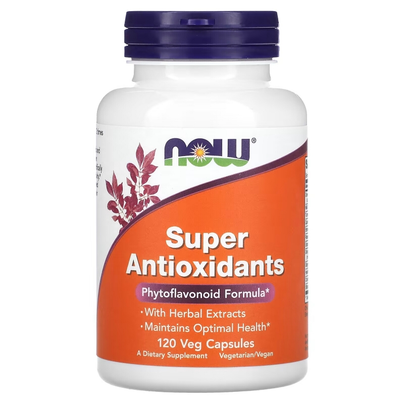 Now Foods, Super Antioxidants, 120 растительных капсул