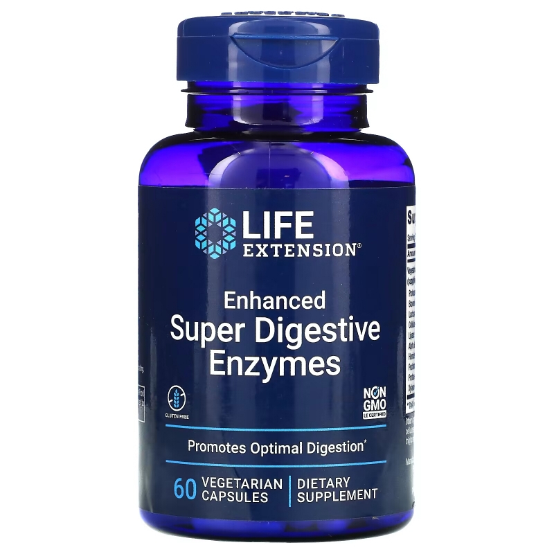 Life Extension, Enhanced Super Digestive Enzymes, 60 Veggie Caps