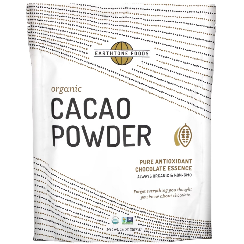 Earthtone Foods, Organic Cacao Powder, 14 oz (397 g)