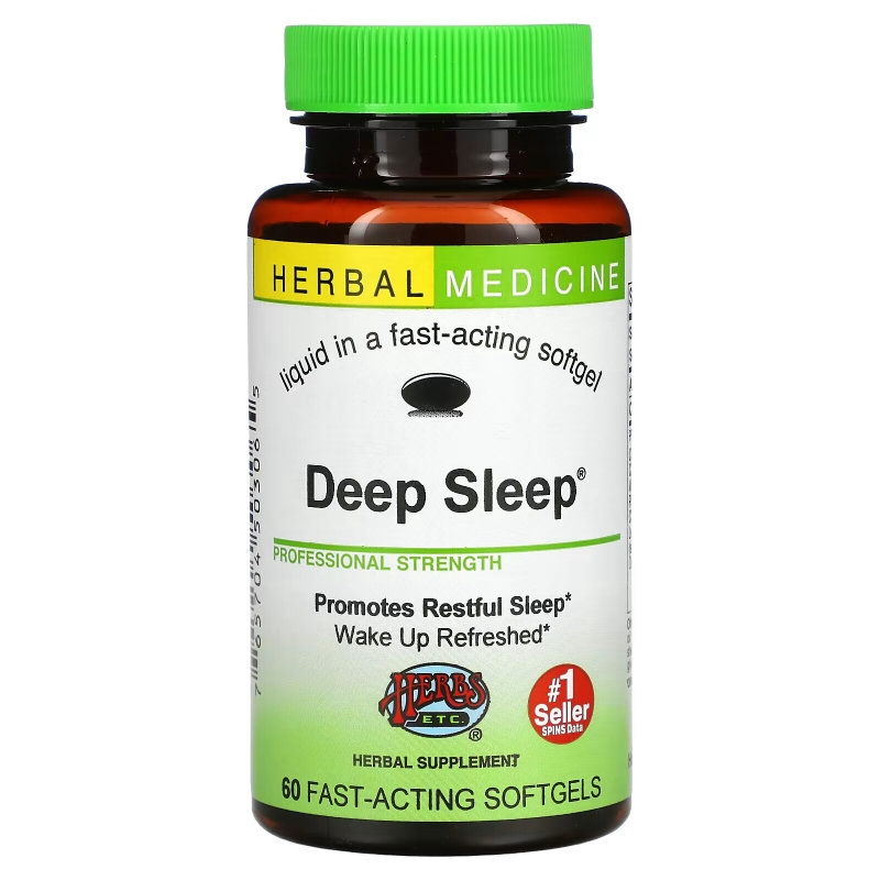 Herbs Etc., Deep Sleep, 60 Fast-Acting Softgels