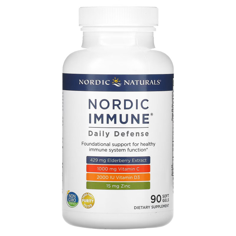 Nordic Naturals, Nordic Immune Daily Defense, 90 Soft Gels