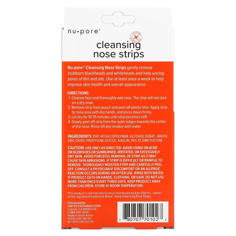 Nu-Pore, Cleansing Nose Strips, 3 Nose Strips