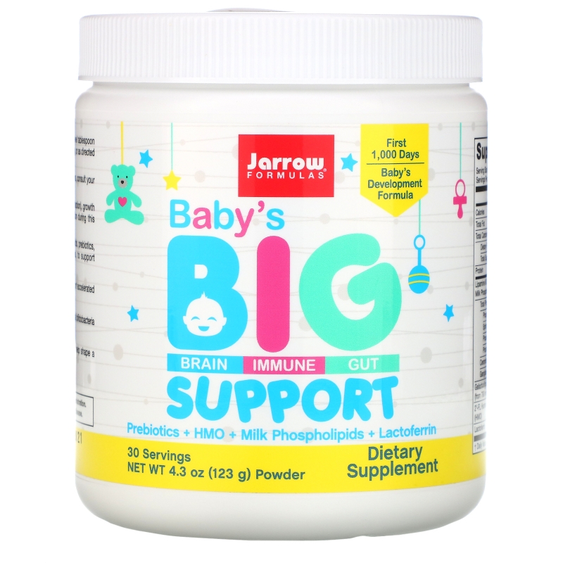 Jarrow Formulas, Baby’s Brain, Immune & Gut Support, 4.3 oz (123 g)