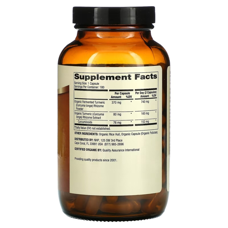 Dr. Mercola, Fermented Turmeric, 180 Capsules