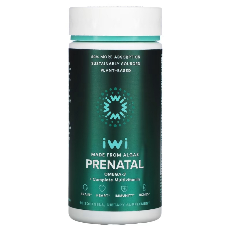 iWi, Prenatal Omega-3 + Complete Multivitamin, 60 Softgels