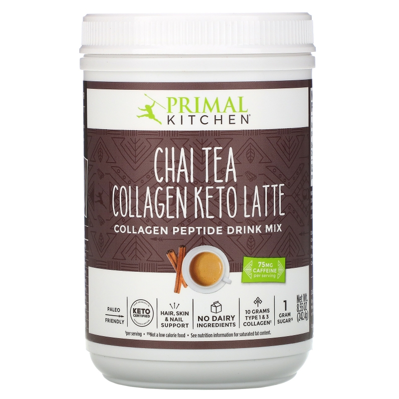 Primal Kitchen, Collagen Keto Latte, Chai Tea, 8.55 oz (242.4 g)