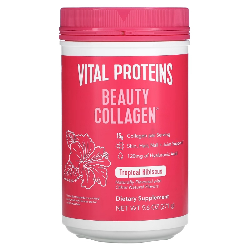 Vital Proteins, Beauty Collagen, Tropical Hibiscus, 11.5 oz (325 g)