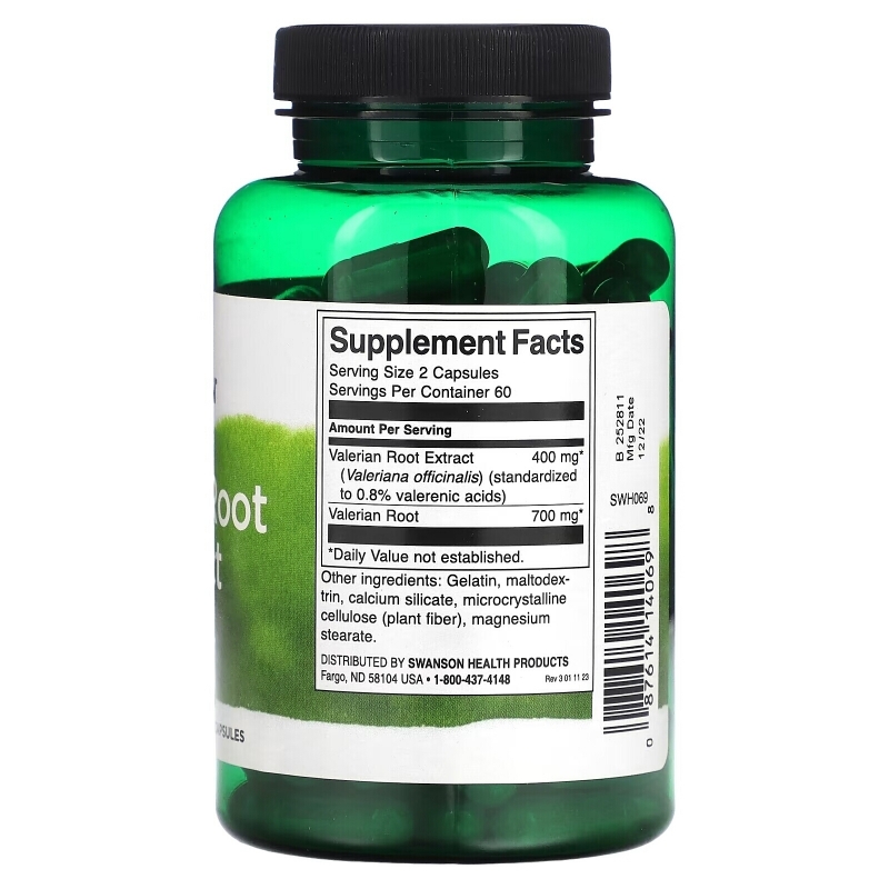 Swanson, Valerian Root Extract, Standardized, 120 Capsules