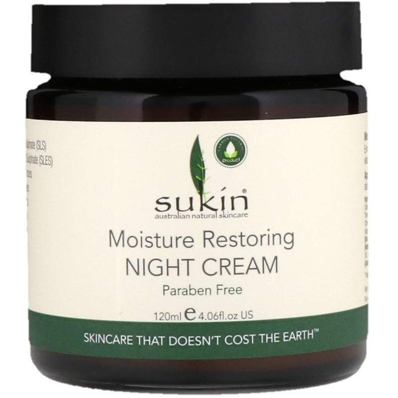 Sukin, Moisture Restoring Night Cream, 4.06 fl oz (120 ml)